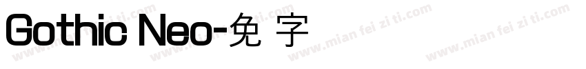 Gothic Neo字体转换
